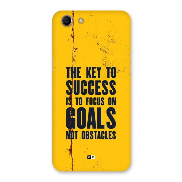 Goals Not Obstacles Back Case for Oppo A83 (2018)