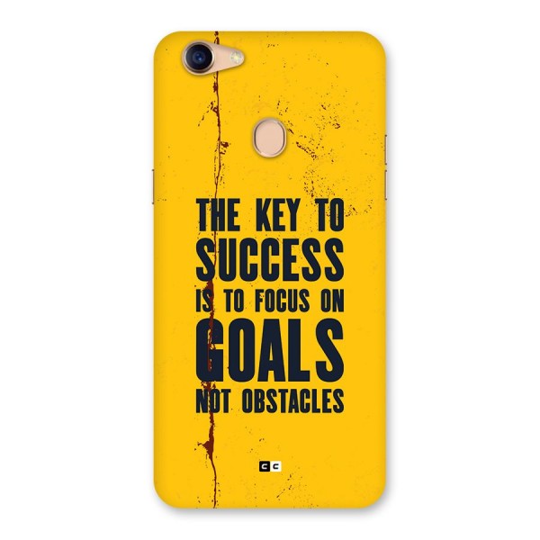 Goals Not Obstacles Back Case for Oppo F5 Youth