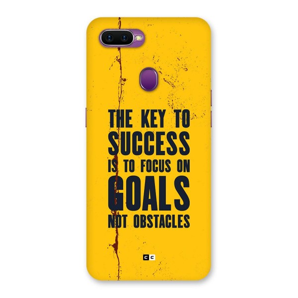 Goals Not Obstacles Back Case for Oppo F9