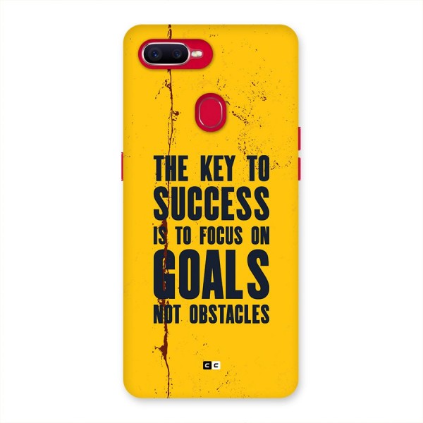 Goals Not Obstacles Back Case for Oppo F9 Pro