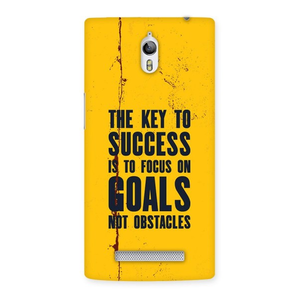 Goals Not Obstacles Back Case for Oppo Find 7