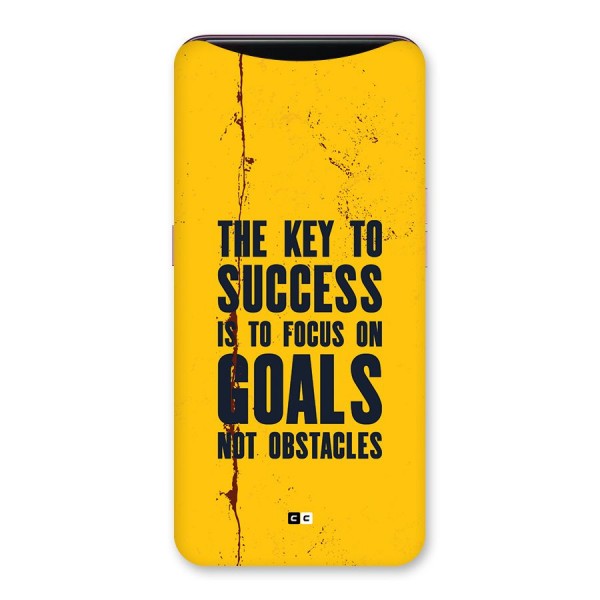 Goals Not Obstacles Back Case for Oppo Find X