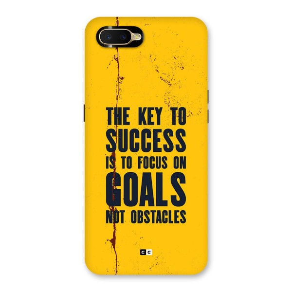 Goals Not Obstacles Back Case for Oppo K1