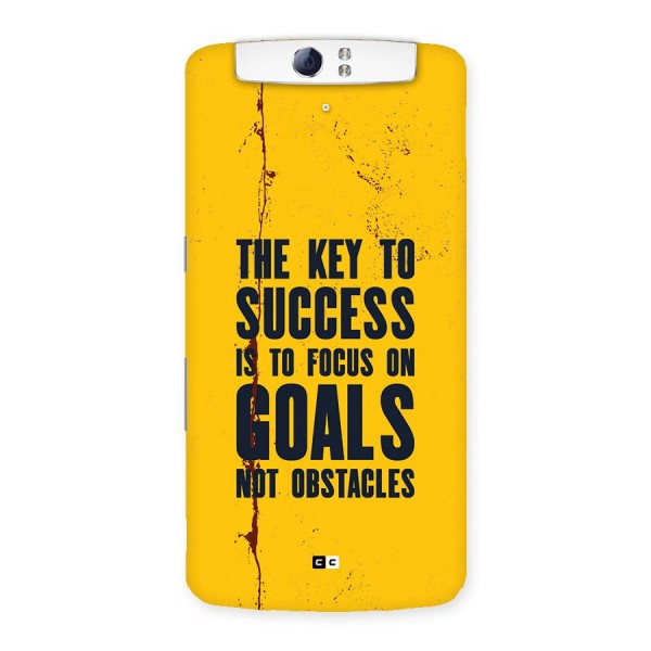 Goals Not Obstacles Back Case for Oppo N1