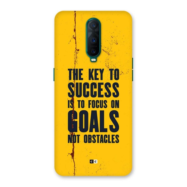 Goals Not Obstacles Back Case for Oppo R17 Pro