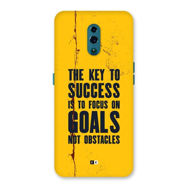 Goals Not Obstacles Back Case for Oppo Reno