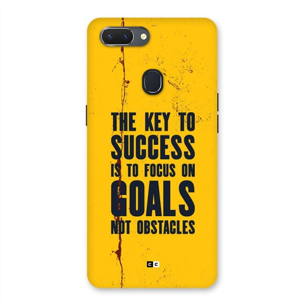 Goals Not Obstacles Back Case for Realme 2
