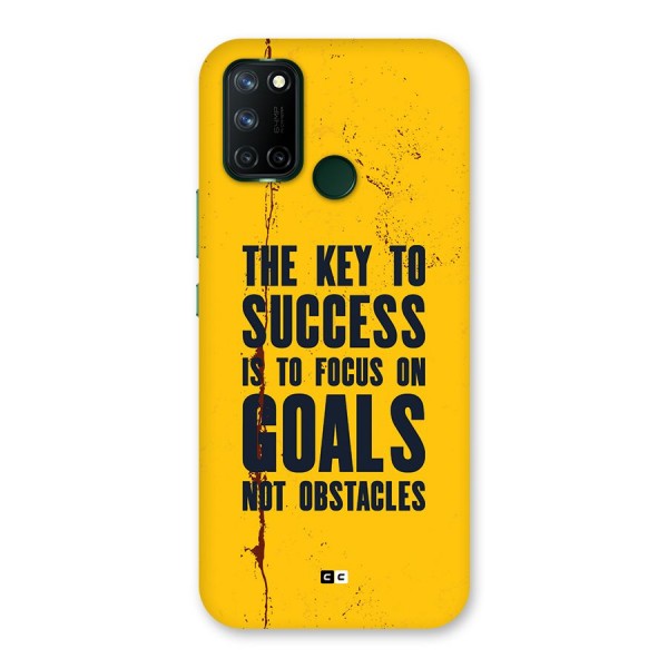 Goals Not Obstacles Back Case for Realme C17