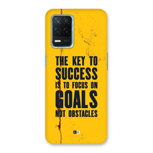 Goals Not Obstacles Back Case for Realme Narzo 30 5G