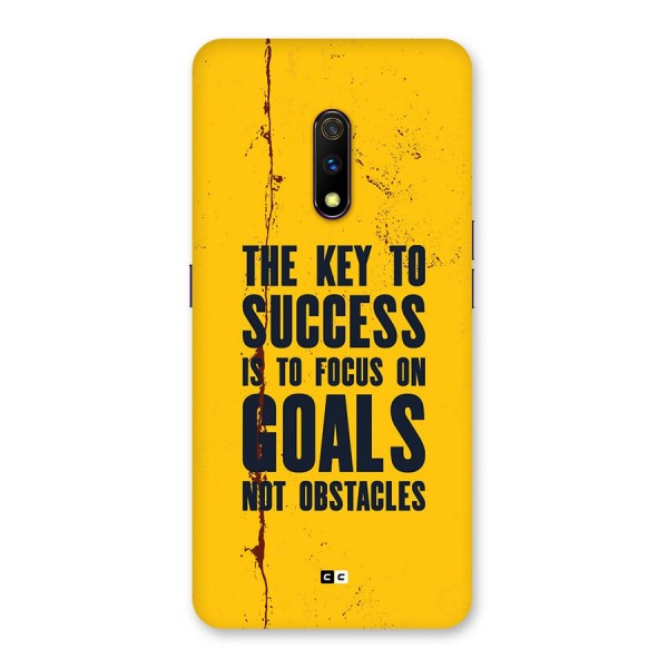 Goals Not Obstacles Back Case for Realme X