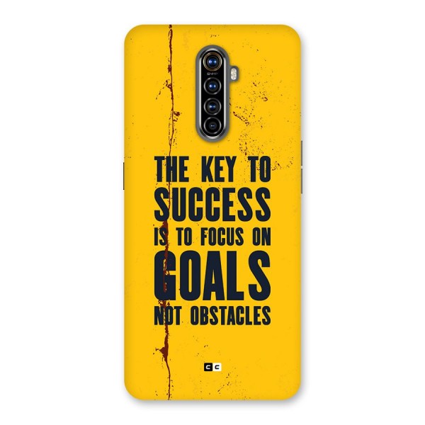 Goals Not Obstacles Back Case for Realme X2 Pro