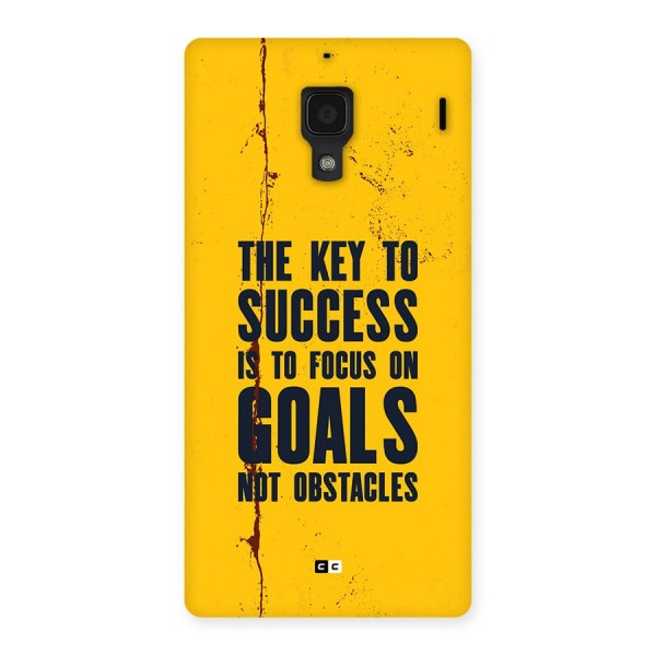 Goals Not Obstacles Back Case for Redmi 1s