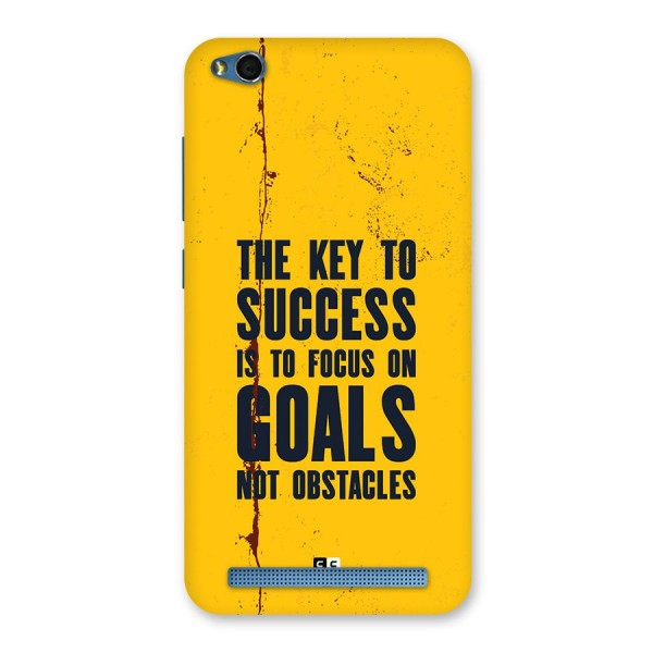 Goals Not Obstacles Back Case for Redmi 5A