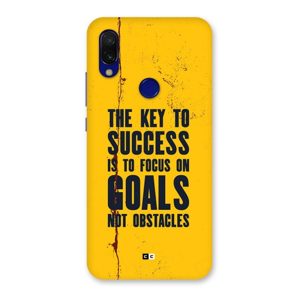 Goals Not Obstacles Back Case for Redmi 7