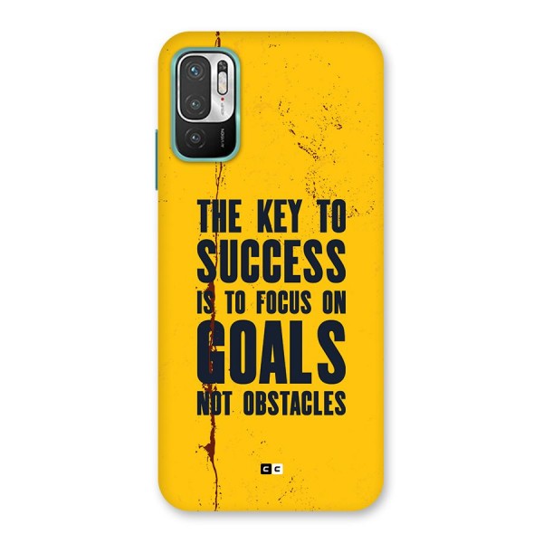 Goals Not Obstacles Back Case for Redmi Note 10T 5G