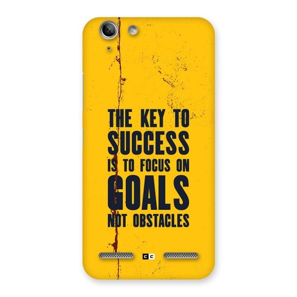 Goals Not Obstacles Back Case for Vibe K5 Plus