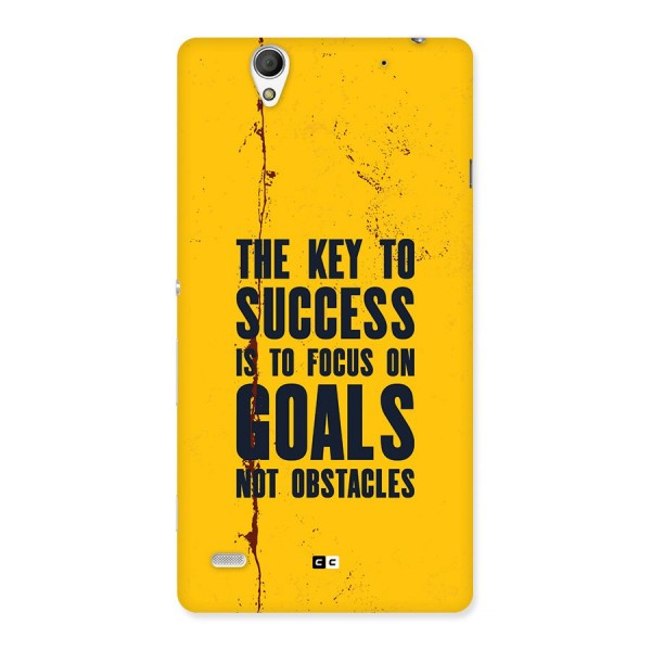 Goals Not Obstacles Back Case for Xperia C4