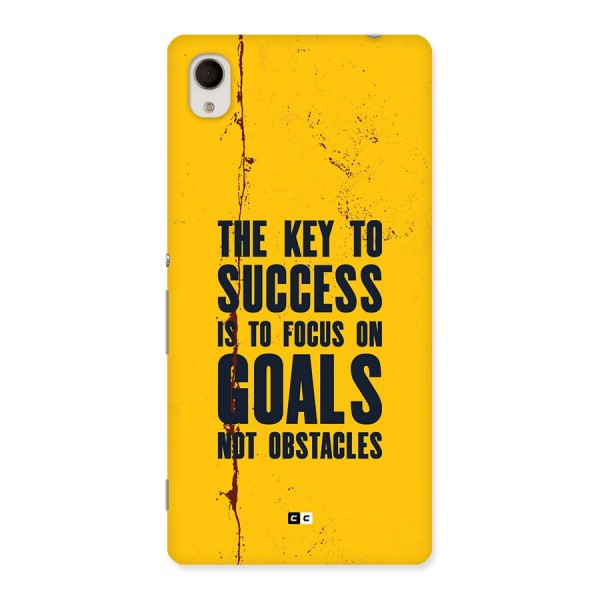 Goals Not Obstacles Back Case for Xperia M4