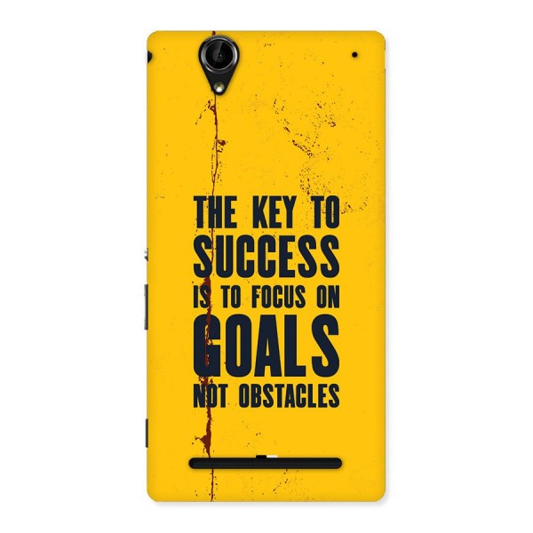 Goals Not Obstacles Back Case for Xperia T2