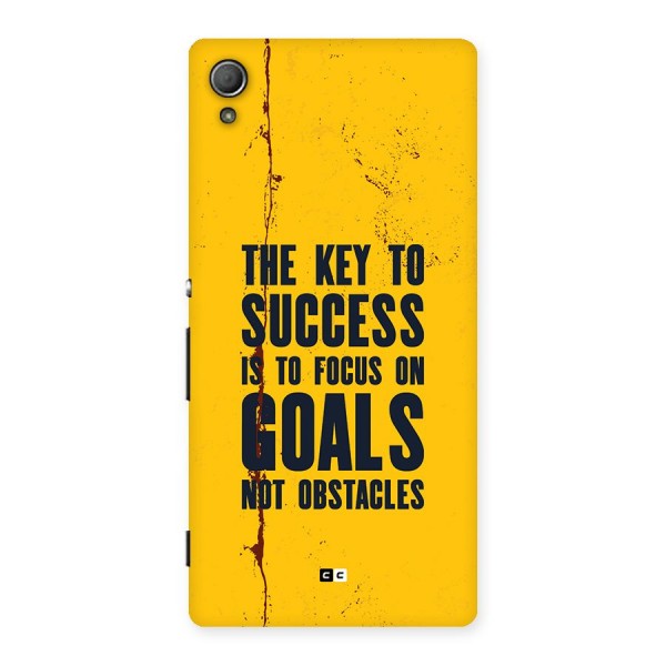 Goals Not Obstacles Back Case for Xperia Z4