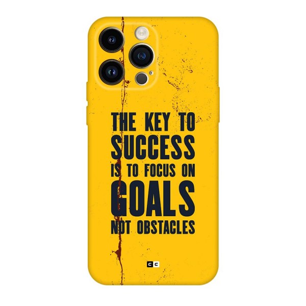 Goals Not Obstacles Back Case for iPhone 14 Pro Max
