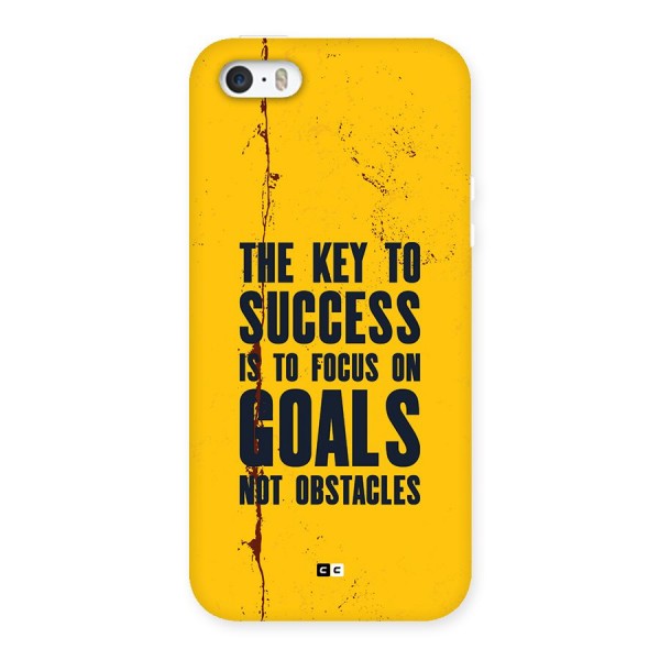 Goals Not Obstacles Back Case for iPhone 5 5s