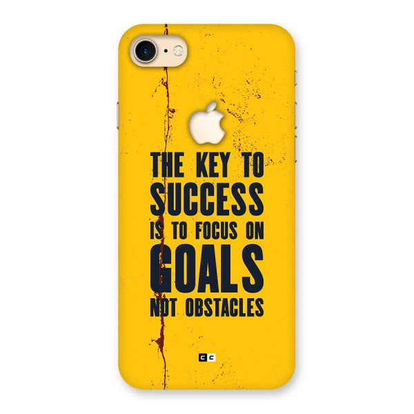 Goals Not Obstacles Back Case for iPhone 7 Apple Cut