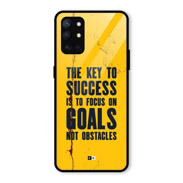 Goals Not Obstacles Glass Back Case for OnePlus 9R
