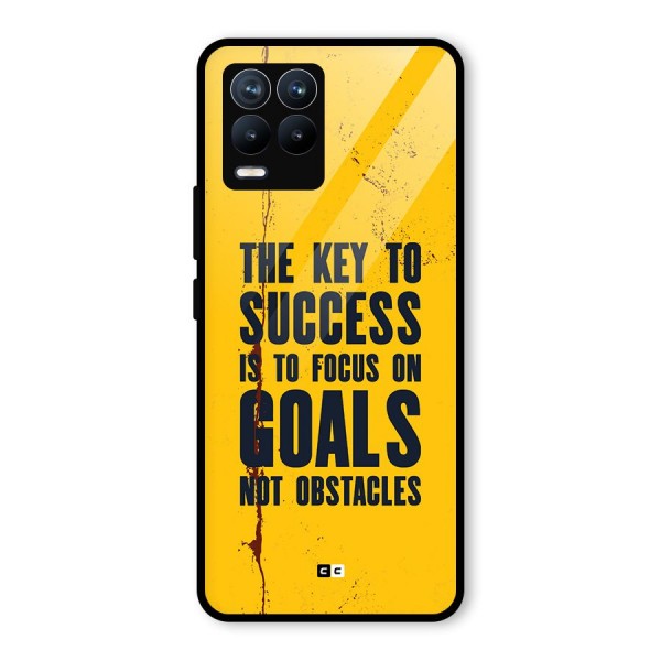 Goals Not Obstacles Glass Back Case for Realme 8