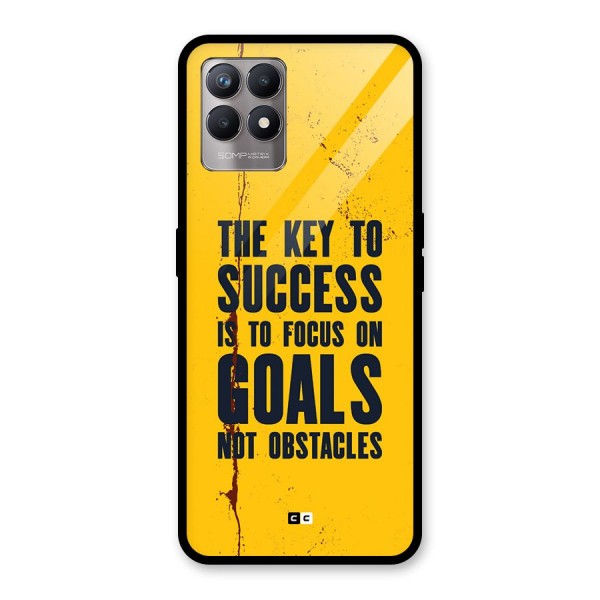 Goals Not Obstacles Glass Back Case for Realme Narzo 50
