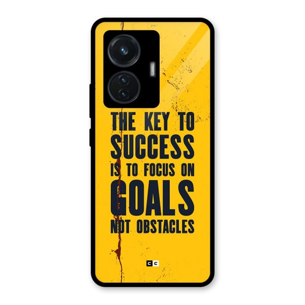 Goals Not Obstacles Glass Back Case for iQOO Z6 44W