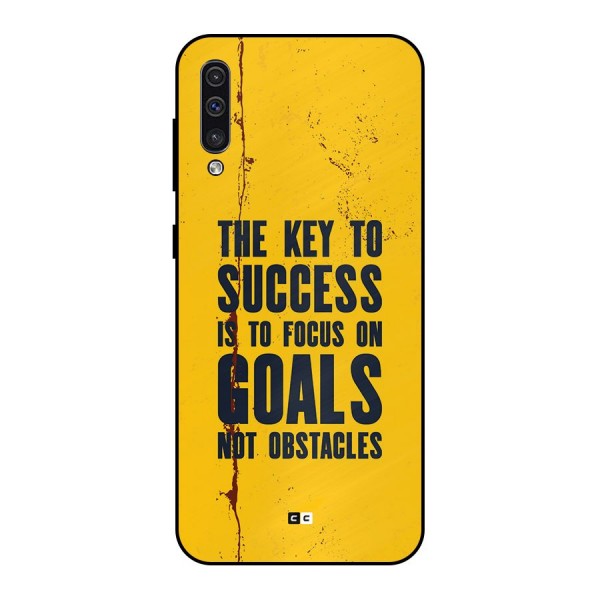 Goals Not Obstacles Metal Back Case for Galaxy A30s