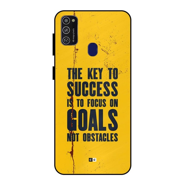 Goals Not Obstacles Metal Back Case for Galaxy M21