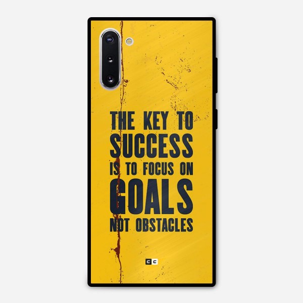 Goals Not Obstacles Metal Back Case for Galaxy Note 10