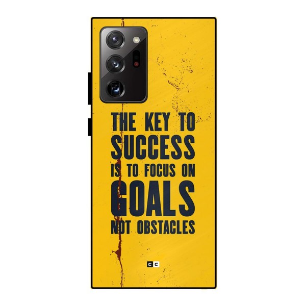 Goals Not Obstacles Metal Back Case for Galaxy Note 20 Ultra