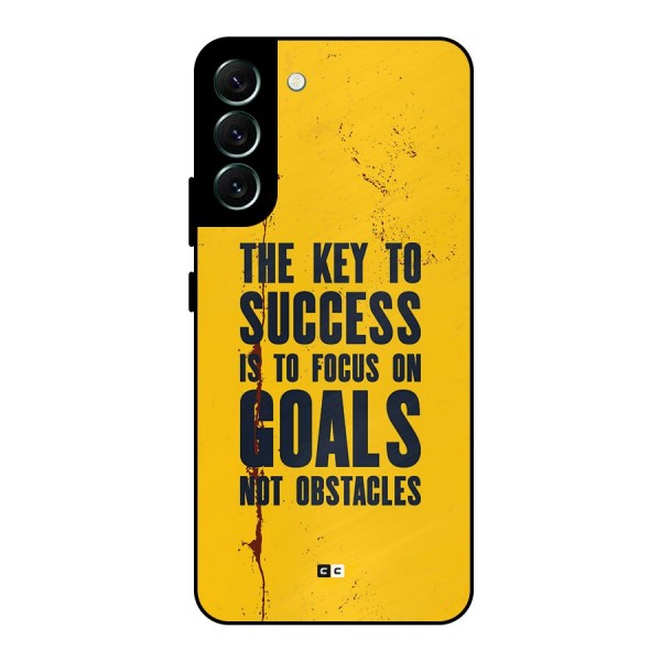 Goals Not Obstacles Metal Back Case for Galaxy S22 Plus 5G