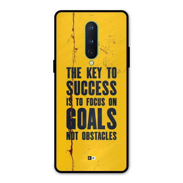 Goals Not Obstacles Metal Back Case for OnePlus 8