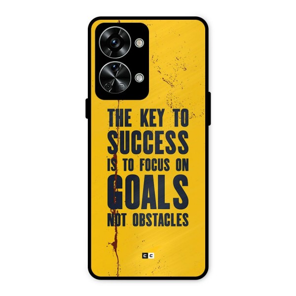 Goals Not Obstacles Metal Back Case for OnePlus Nord 2T