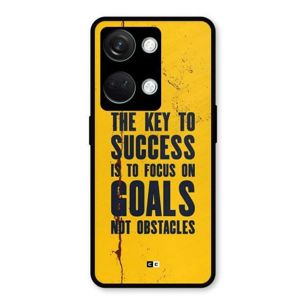 Goals Not Obstacles Metal Back Case for OnePlus Nord 3