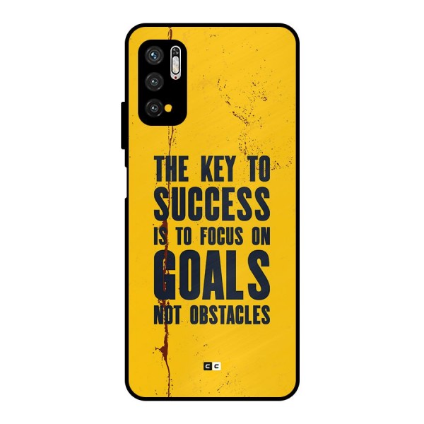 Goals Not Obstacles Metal Back Case for Poco M3 Pro 5G
