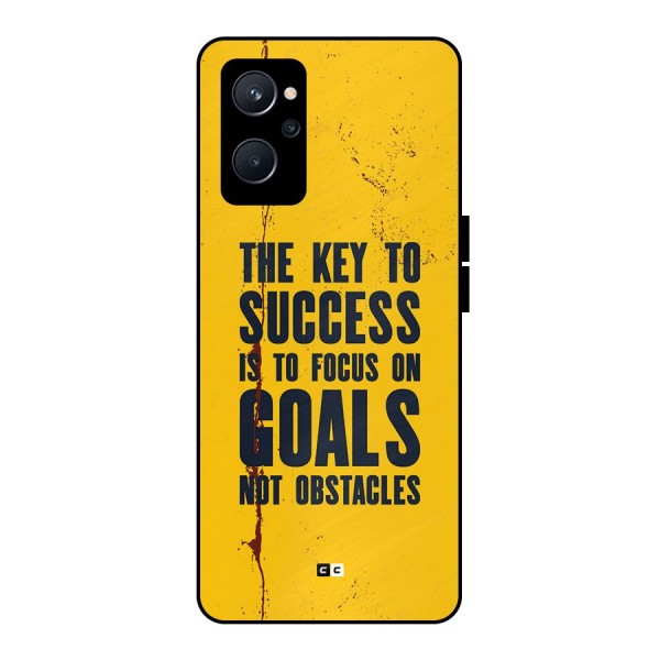 Goals Not Obstacles Metal Back Case for Realme 9i 5G