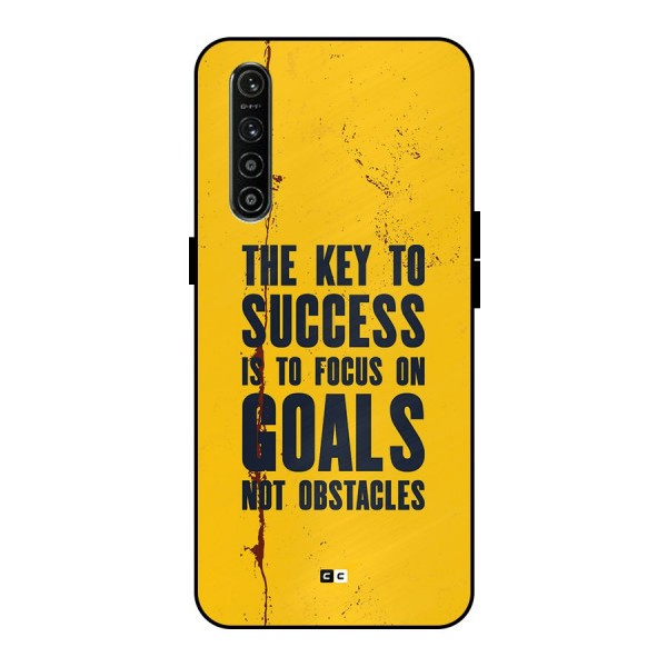 Goals Not Obstacles Metal Back Case for Realme XT