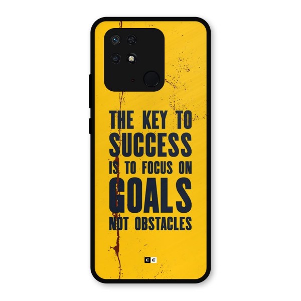 Goals Not Obstacles Metal Back Case for Redmi 10 Power