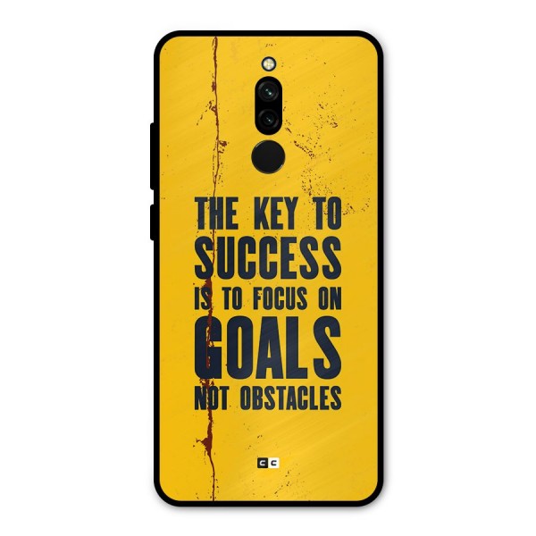 Goals Not Obstacles Metal Back Case for Redmi 8