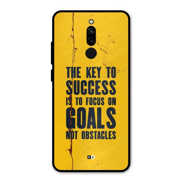 Goals Not Obstacles Metal Back Case for Redmi 8