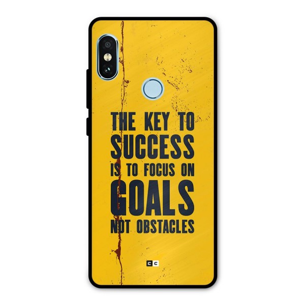 Goals Not Obstacles Metal Back Case for Redmi Note 5 Pro