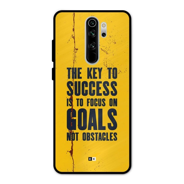 Goals Not Obstacles Metal Back Case for Redmi Note 8 Pro