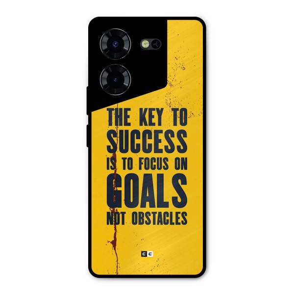Goals Not Obstacles Metal Back Case for Tecno Pova 5 Pro 5G