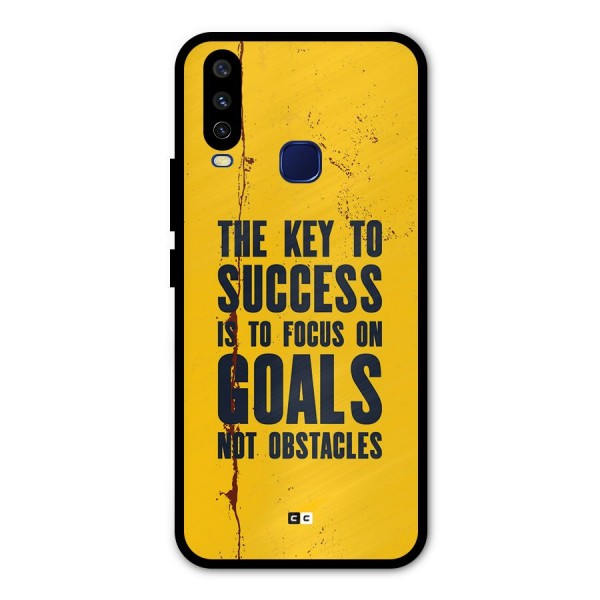 Goals Not Obstacles Metal Back Case for Vivo V17