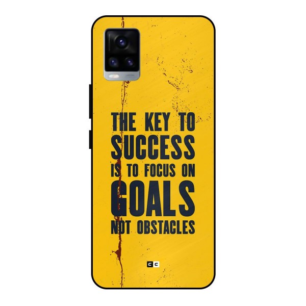 Goals Not Obstacles Metal Back Case for Vivo V20